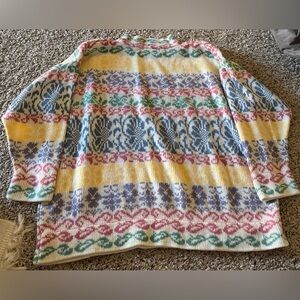 Vintage 80s Maggie Lawrence Abstract Sweater